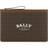 Bally Logo Stor Clutch Taske - Brun