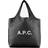 A.P.C. Läder Tote Väska - Musta