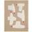 ferm LIVING Bird Quilted Filt Beige (110x80cm)