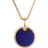 David Yurman DY Elements Disc Pendant - Gold/Lapis Lazuli