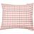 Mille Notti Casella Percale Hovedpudebetræk Pink, Hvid