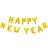 Globos Ballonguirlande Happy New Year Guld