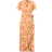 Vero Moda Henna 2/4 Wrap Long Dress - Yellow
