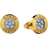 Guess Studs Party Earrings - Gold/Transparent