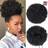 Rosmile Afro Puff Drawstring 1B Natural Black