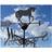 Poppy Forge Horse Weathervane. Solid steel black wind