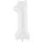 PartyDeco 1 foil balloon 86cm white