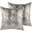 Beliani Cassia Komplett dekorationskudde Guld, Grå (45x45cm)