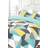 Dreamscene Dreamscene Shapes Duvet Cover Blue, Green, Grey, White, Yellow, Multicolour, Pink