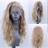 Elesty Long Natural Curly Glueless Lace Front Wig 24 inch Gloden Blonde