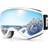 Findway OTG Over Glasses Ski Goggles - A1-White Silver Vlt 21%