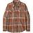 Patagonia Women's Long Sleeve Organic Cotton Midweight Fjord Flannel Shirt - Comstock/Dusky Brown