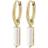 Edblad Sophie Hoops Earrings - Gold/Transparent