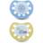 Esska Classic Mini Cloud/Tractor Silicone Pacifier 2-pack 0-6m