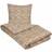 Borg Design satin Small flowers Påslakan Guld, Vit (210x150cm)