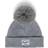 Herschel Baby Beanie Pom - Heather Light Grey