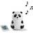 Rabbit & Friends Panda Silicone Lamp with Speaker Nattlampa