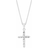 Simply Be Cross Pendant Necklace - Silver/Transparent