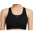 Nike Swoosh Medium-Support Padded Zip-Front Sports Bra - Black/White