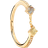 Pdpaola Zena Ring - Gold/White/Beige