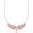 Thomas Sabo Phoenix Wings Necklace - Rose Gold/Pink/Transparent