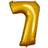 Amscan Talballon Guld Metallic Tal 7