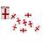 PMS 8-Piece St George's Flag Bunting