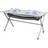 Campart Campingbord/resebord – 140 x 80 cm väderbeständig rullbordsyta av aluminium/med förundrat nät och transportväska, TA-0806
