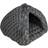 vidaXL and Vanilla Pet Igloo Coal Cat Dog Igloo Cat Bed Pet Bed