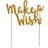 Mason Cash A Topper, Golden Cake Decoration