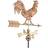 Good Directions Farmhouse Copper Rooster Weathervane