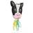 Blue Panda Cow Pull String Pinata for Farm Birthday Party Decorations (16.5 x 13 x 3 In)