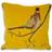 Hunter Embroidered Pheasant Velvet Chair Cushions Brown, Yellow (45x)