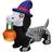 Joyin Inflatable Decorations Tall Skeleton Wiener Dog