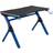 Homcom RGB LED Lights Racing Style Gaming Desk - Blue