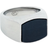 By Billgren Clinton Signet Ring - Silver/Black