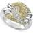 Lagos Caviar Luxe Diamond Large Knot Ring - Gold/Silver/Diamonds