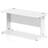 Impulse 1400 600mm Straight Desk White Top