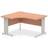 Impulse 1400mm Left Hand Crescent Desk Beech Top