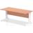 Impulse 1800 800mm Straight Desk Beech Top