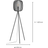 Eglo Romazzina Contemporary Caged Tripod Floor Lamp