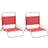 vidaXL Folding Beach Chairs 2pcs