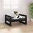 vidaXL Solid Pine Wood Dog Bed Black 55.5x45.5x28 Wooden Pet Sofa Dog Couch