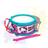Hello Kitty Blue Pink Drum 16 cm