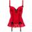 LoveHoney Plus Size Seduce Me Red Push-Up Basque Set