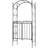 OutSunny Decorative Arch Garden Arbor with Gate