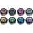 Smiffys Moon Creations Holografisk Glitter Shapes Blå