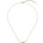 HUGO BOSS Saya Double Bar Necklace - Gold/Transparent