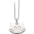Scrouples Cat Head Necklace - Silver