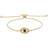 Jon Richard Evil Eye Toggle Bracelet - Gold/Transparent/Green